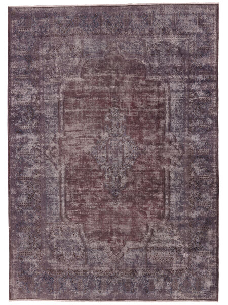 291X408 Tapete Colored Vintage - Turkiet Moderno Preto/Vermelho Escuro Grande (Lã, Turquia) Carpetvista