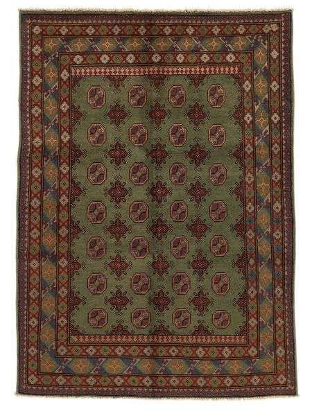 Afghan Fine Colour Rug 138X194 Black/Brown Wool, Afghanistan Carpetvista