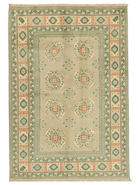  Orientalsk Afghan Fine Colour Teppe 167X240 Mørk Gul/Mørk Grønn Ull, Afghanistan Carpetvista