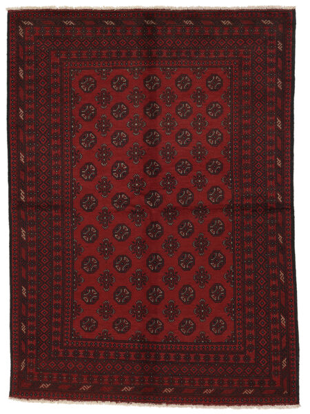 Tapete Afegão Fine 169X234 Preto/Vermelho Escuro (Lã, Afeganistão)