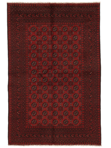 156X240 Tapete Afegão Fine Oriental Preto/Vermelho Escuro (Lã, Afeganistão) Carpetvista