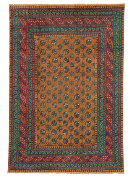  198X289 Médaillon Afghan Fine Colour Tapis Laine, Carpetvista