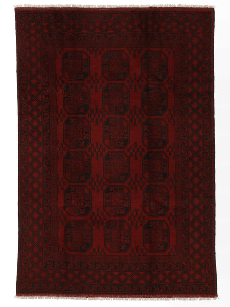 190X281 Afghan Fine Matta Orientalisk Svart (Ull, Afghanistan) Carpetvista