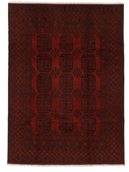  Afghan Fine Tappeto 192X269 Di Lana Nero Carpetvista
