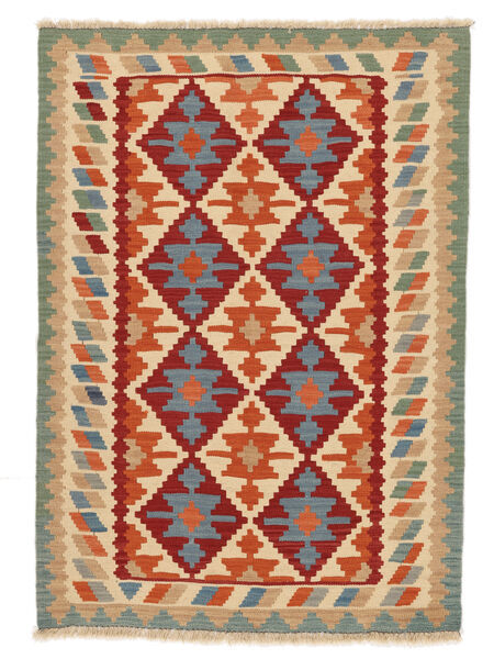 絨毯 キリム カシュガイ 105X149 茶色/ダークレッド ( ペルシャ/イラン)
