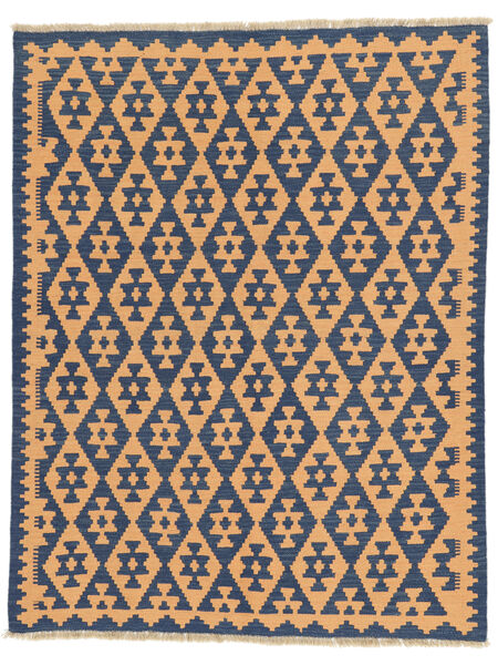  Persisk Kelim Ghashghai Matta 154X196 Mörkblå/Orange ( Persien/Iran)