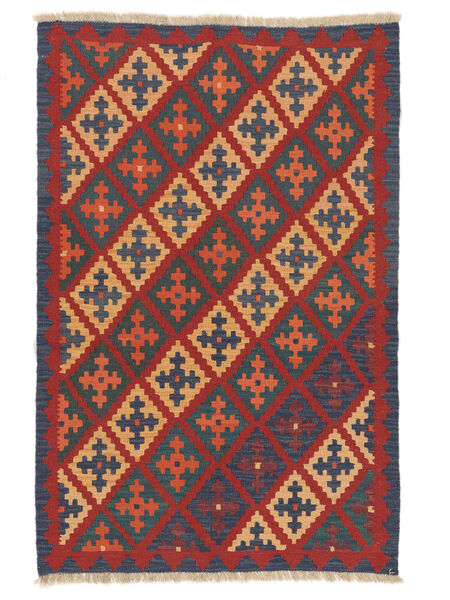 Kelim Ghashghai Teppich 121X182 Dunkelrot/Schwarz Persien/Iran Carpetvista