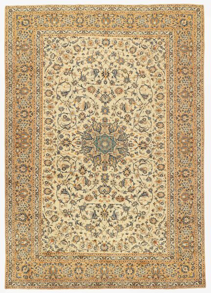 絨毯 ペルシャ カシャン 278X391 オレンジ/茶色 大きな (ウール, ペルシャ/イラン)