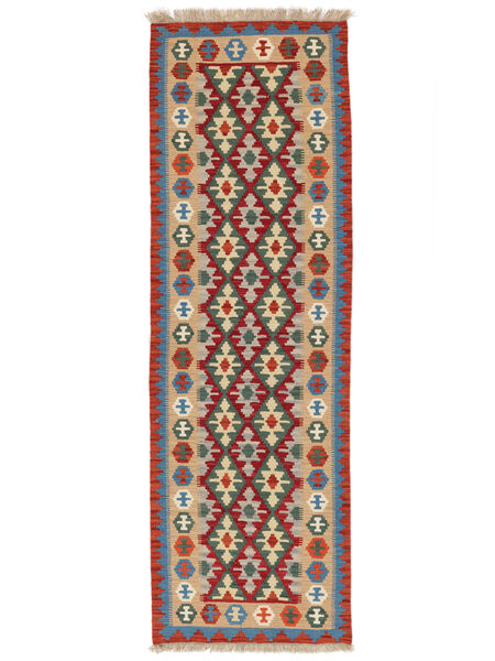 79X249 Tappeto Kilim Ghashghai Orientale Passatoie Arancione/Rosso Scuro (Persia/Iran) Carpetvista