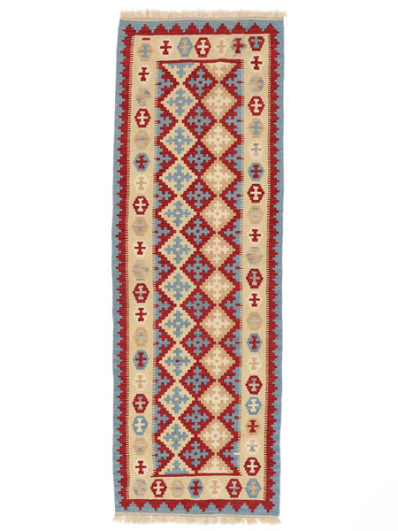 84X248 Tapis D'orient Kilim Ghashghaï De Couloir Orange/Rouge Foncé ( Perse/Iran) Carpetvista