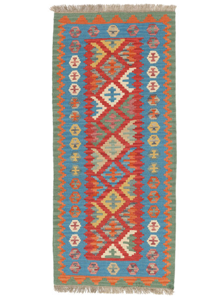Kelim Ghashghai Matot Matto 85X194 Käytävämatto Tummansininen/Punainen Persia/Iran Carpetvista