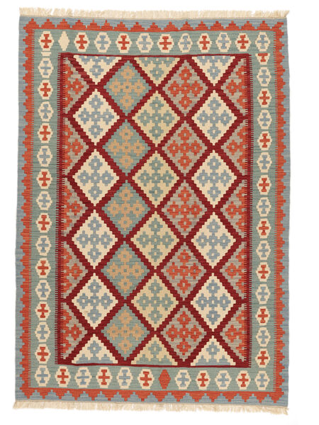  Persischer Kelim Ghashghai Teppich 172X241 Dunkelrot/Grün Carpetvista