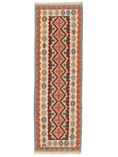  Orientalischer Kelim Ghashghai Teppich 84X256 Läufer Braun/Orange Persien/Iran Carpetvista