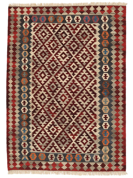 177X245 絨毯 オリエンタル キリム カシュガイ ブラック/茶色 ( ペルシャ/イラン) Carpetvista
