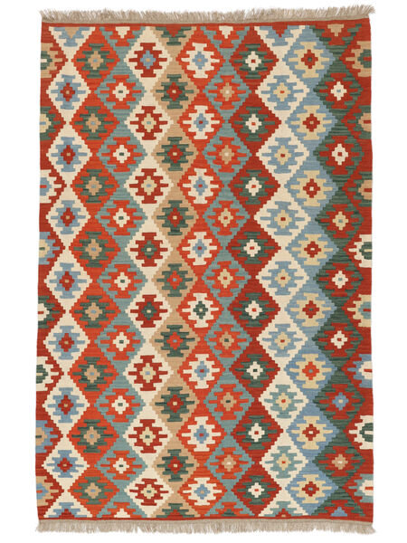 絨毯 ペルシャ キリム カシュガイ 165X248 ダークレッド/オレンジ ( ペルシャ/イラン)