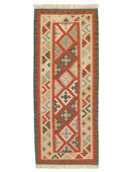 Kelim Ghashghai Matot Matto 81X197 Käytävämatto Oranssi/Tummanpunainen Persia/Iran Carpetvista