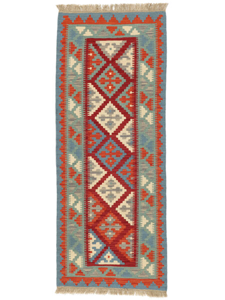 絨毯 オリエンタル キリム カシュガイ 79X197 廊下 カーペット ダークレッド/グリーン ( ペルシャ/イラン)