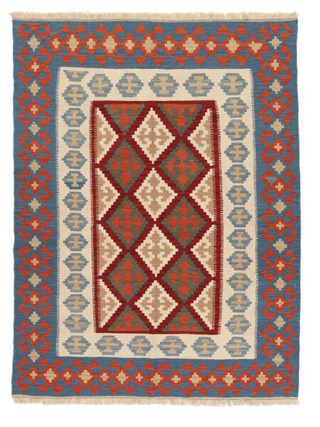 絨毯 オリエンタル キリム カシュガイ 153X201 ダークレッド/ダークブルー ( ペルシャ/イラン)