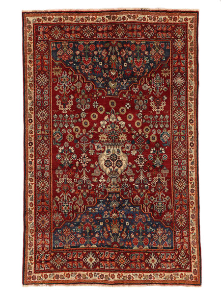 150X235 Alfombra Gashgai Fine Oriental Negro/Rojo Oscuro (Lana, Persia/Irán) Carpetvista