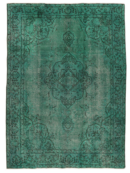 Tapete Colored Vintage 202X278 Verde Escuro/Preto (Lã, Pérsia/Irão)
