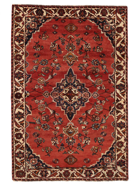  Persialainen Shiraz Matot 162X240 Tummanpunainen/Musta Carpetvista