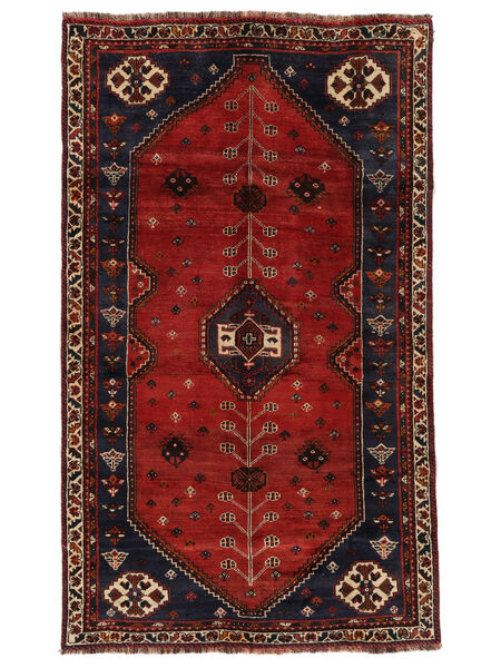  Persian Shiraz Rug 153X255 Black/Dark Red Carpetvista