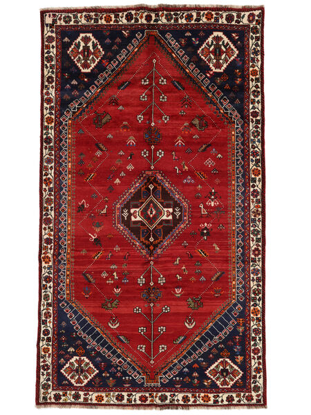 Χαλι Ghashghai Fine 160X279 Σκούρο Κόκκινο/Μαύρα (Μαλλί, Περσικά/Ιρανικά)