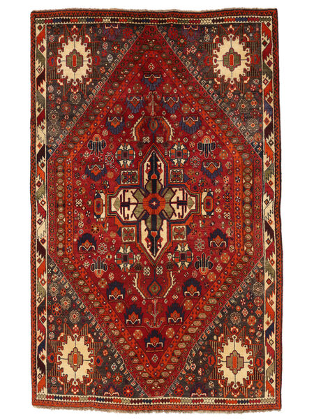 154X241 絨毯 オリエンタル カシュガイ Fine ダークレッド/ブラック (ウール, ペルシャ/イラン) Carpetvista