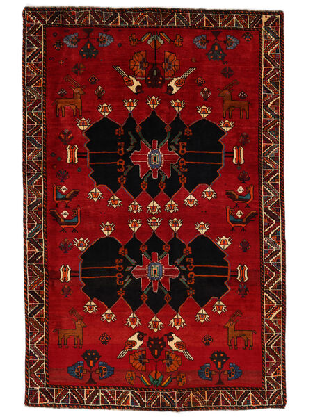Tapete Ghashghai Fine 176X267 Vermelho Escuro/Preto (Lã, Pérsia/Irão)