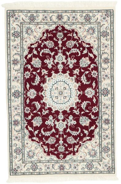  Persischer Nain 9La Sherkat Farsh Teppich 80X125 Schwarz/Beige (Wolle, Persien/Iran)
