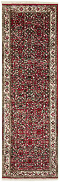  Orientalischer Bidjar Indisch Teppich 82X251 Läufer Dunkelrot/Schwarz Wolle, Indien