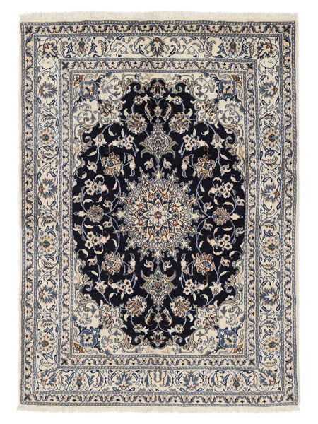 Nain Teppich 150X210 Dunkelgrau/Schwarz Wolle, Persien/Iran Carpetvista