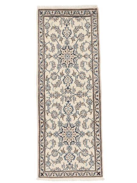 79X206 Nain Teppich Orientalischer Läufer Beige/Braun (Wolle, Persien/Iran) Carpetvista