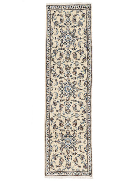 絨毯 ナイン 79X290 廊下 カーペット 茶色/ベージュ (ウール, ペルシャ/イラン)