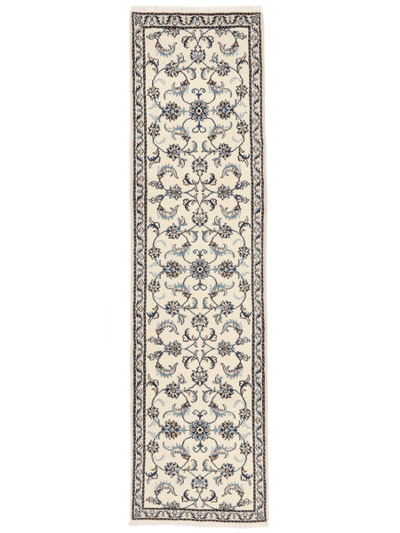  Nain Rug 80X297 Persian Wool Beige/Black Small Carpetvista