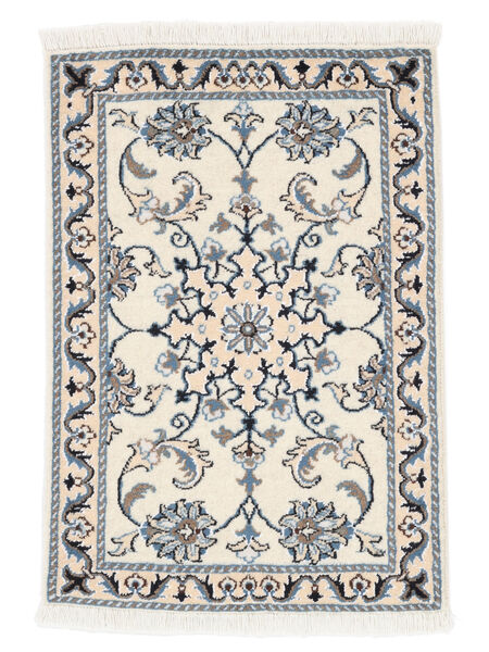 58X81 Nain Teppich Orientalischer Beige/Schwarz (Wolle, Persien/Iran) Carpetvista