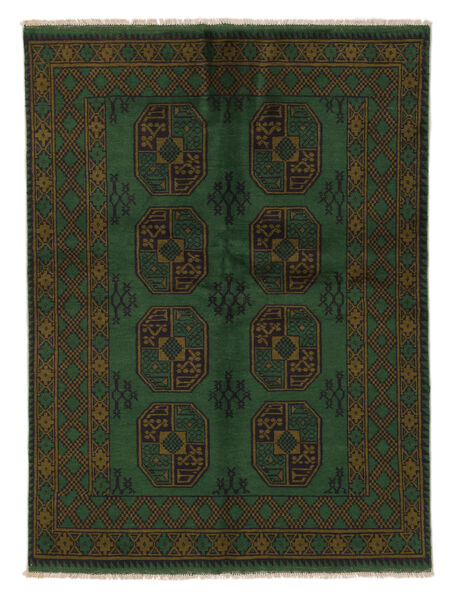 140X188 Afghan Fine Colour Rug Oriental Black (Wool, Afghanistan) Carpetvista