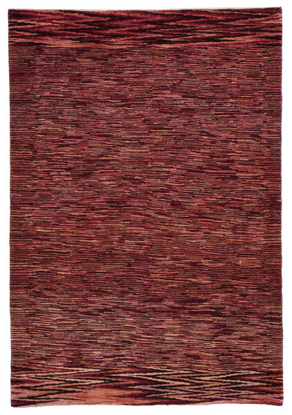 120X174 Tapis Gabbeh Persan Fine Moderne Rouge Foncé/Noir (Laine, Perse/Iran)