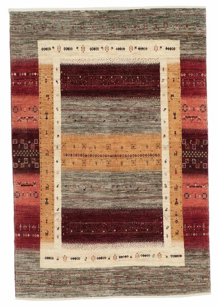 122X180 Gabbeh Persisch Fine Teppich Moderner Braun/Orange (Wolle, Persien/Iran)