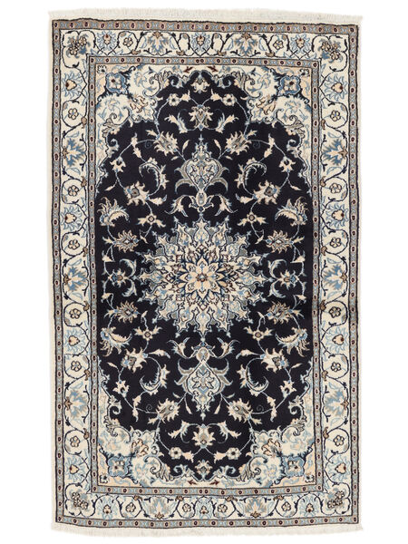  Persischer Nain Teppich 121X198 Schwarz/Dunkelgrau (Wolle, Persien/Iran)