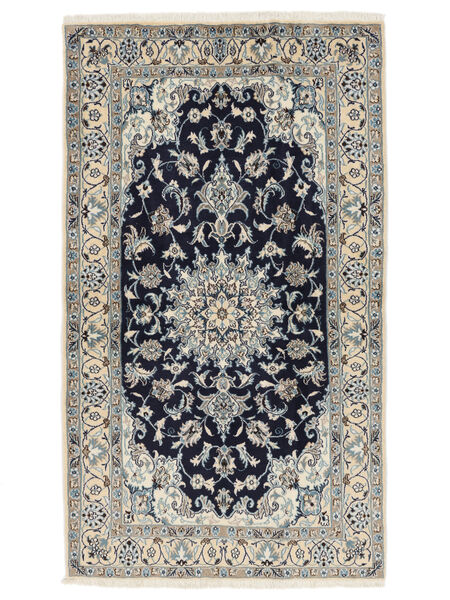 118X202 絨毯 オリエンタル ナイン ダークグレー/ブラック (ウール, ペルシャ/イラン) Carpetvista