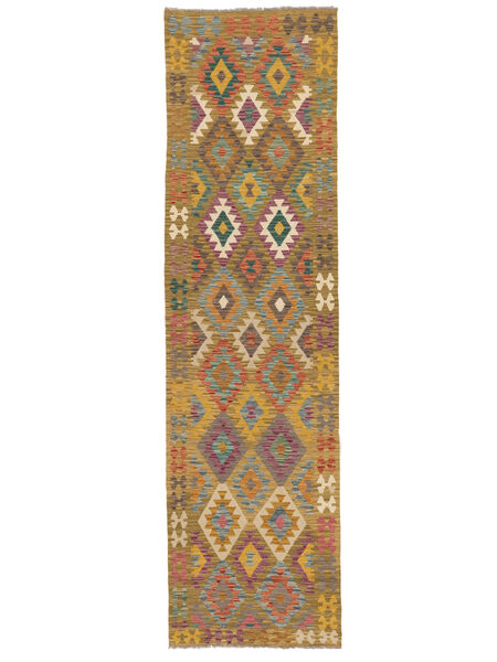 82X308 Kilim Afghan Old Style Rug Oriental Runner
 Brown/Orange (Wool, Afghanistan) Carpetvista