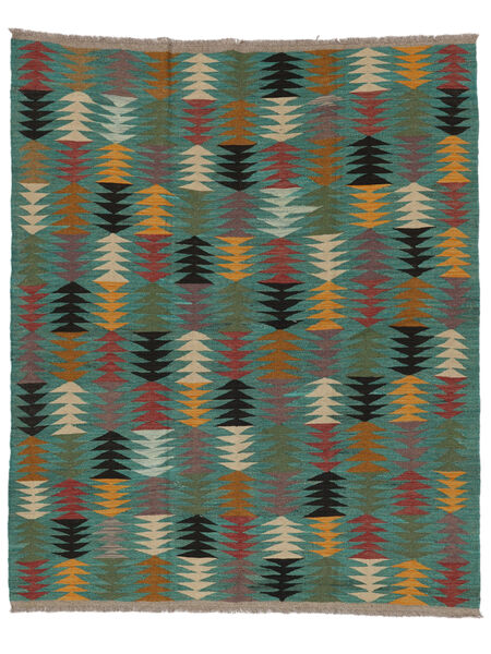 161X193 Kelim Ariana Trend Teppich Moderner Dunkelgrün/Dunkelrot (Wolle, Afghanistan) Carpetvista
