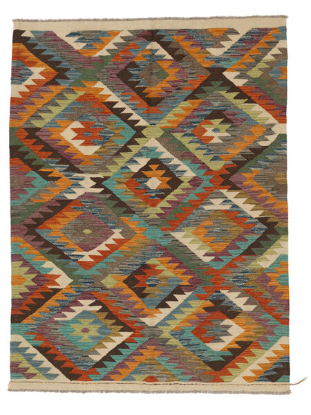  Kilim Ariana Trend Rug 146X195 Wool Brown/Black Small Carpetvista