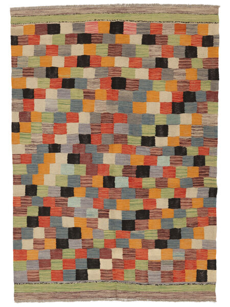 138X195 Kilim Ariana Trend Rug Modern Brown/Orange (Wool, Afghanistan) Carpetvista