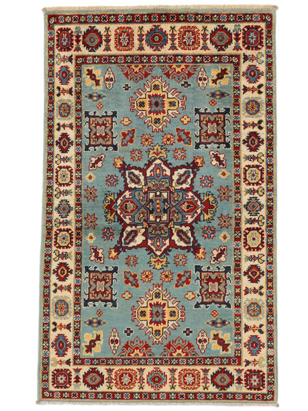 Kazak Fine Teppich 90X151 Dunkelrot/Braun Wolle, Afghanistan Carpetvista