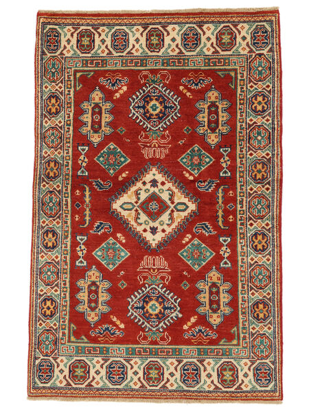 94X147 Tapete Kazak Fine Oriental Vermelho Escuro/Castanho (Lã, Afeganistão) Carpetvista