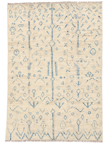 Tapete Contemporary Design 194X294 Bege/Cinzento (Lã, Afeganistão)
