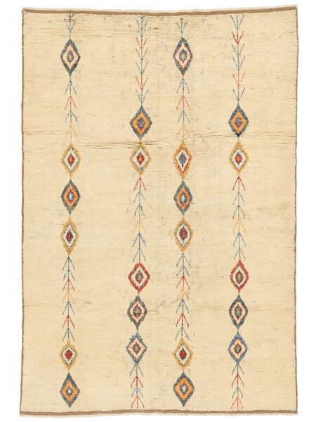 203X287 Berber Style Rug Modern Beige/Orange (Wool, Afghanistan) Carpetvista