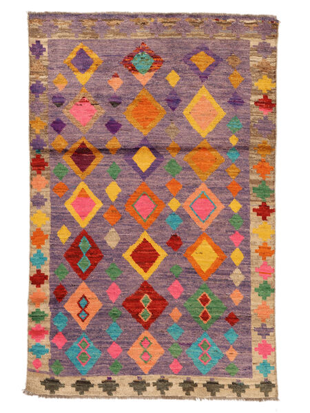  Moroccan Berber - Afghanistan 114X179 Tappeto Di Lana Rosso Scuro/Marrone Piccolo Carpetvista